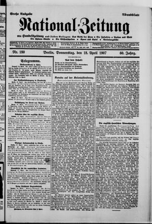 Nationalzeitung on Apr 18, 1907