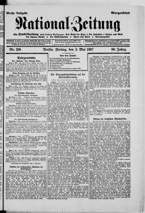 Nationalzeitung vom 03.05.1907