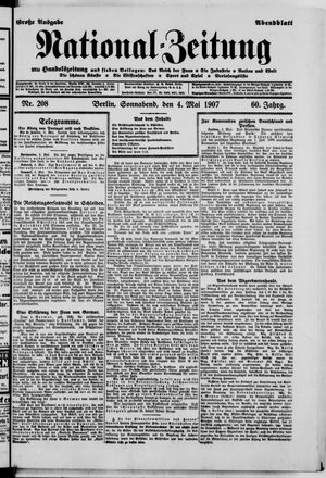 Nationalzeitung vom 04.05.1907