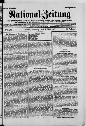 Nationalzeitung vom 05.05.1907