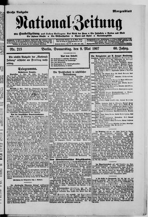 Nationalzeitung vom 09.05.1907