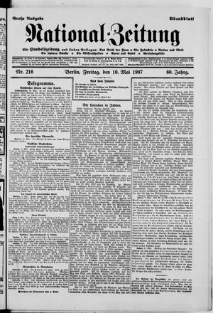 Nationalzeitung vom 10.05.1907