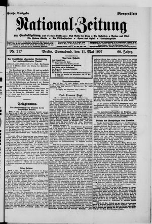 Nationalzeitung vom 11.05.1907
