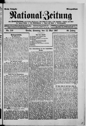 Nationalzeitung vom 12.05.1907