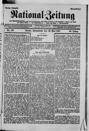 Nationalzeitung vom 18.05.1907
