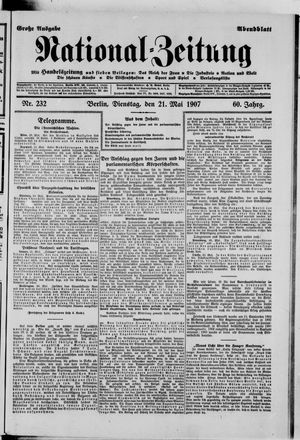 Nationalzeitung vom 21.05.1907