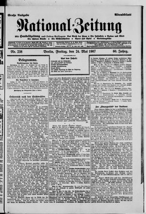 Nationalzeitung vom 24.05.1907