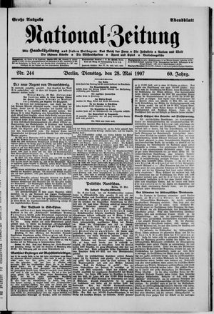 Nationalzeitung on May 28, 1907