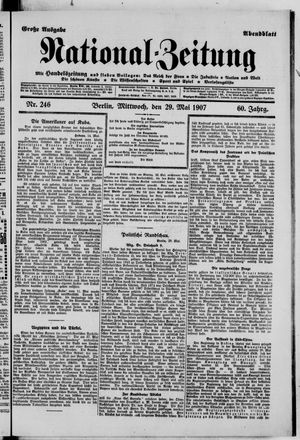 Nationalzeitung on May 29, 1907