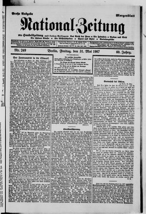 Nationalzeitung vom 31.05.1907