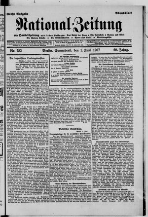 Nationalzeitung vom 01.06.1907