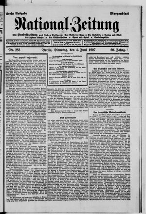 Nationalzeitung on Jun 4, 1907