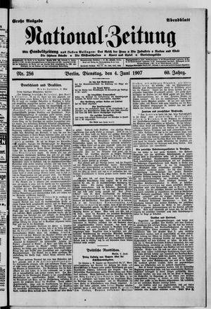 Nationalzeitung vom 04.06.1907