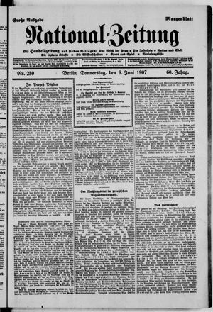Nationalzeitung vom 06.06.1907