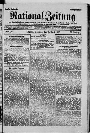 National-Zeitung vom 09.06.1907