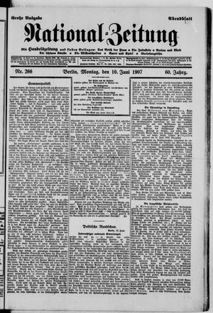 National-Zeitung vom 10.06.1907