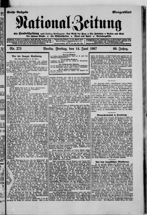 Nationalzeitung vom 14.06.1907