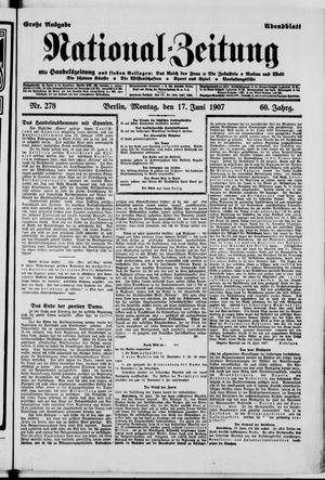 Nationalzeitung vom 17.06.1907