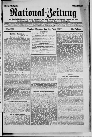 National-Zeitung vom 24.06.1907