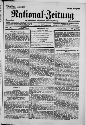 National-Zeitung vom 04.07.1907