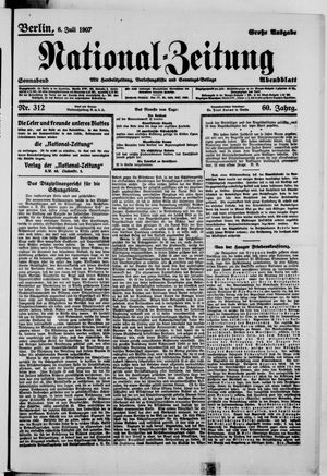 National-Zeitung vom 06.07.1907