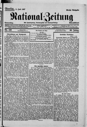 National-Zeitung vom 11.07.1907