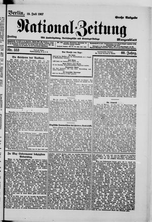 National-Zeitung vom 19.07.1907