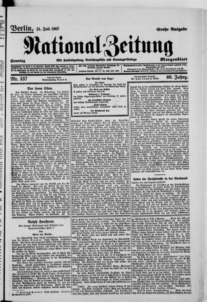 National-Zeitung vom 21.07.1907