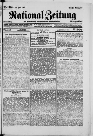 National-Zeitung vom 25.07.1907