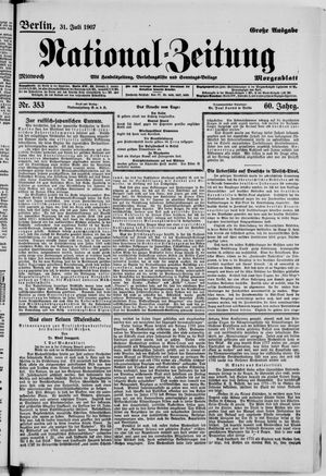 National-Zeitung vom 31.07.1907