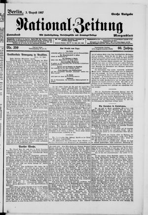 National-Zeitung on Aug 3, 1907