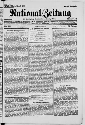 National-Zeitung on Aug 3, 1907