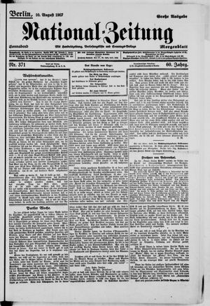 National-Zeitung vom 10.08.1907