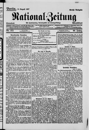 National-Zeitung vom 10.08.1907
