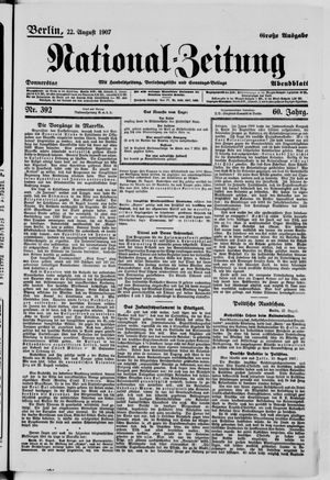National-Zeitung vom 22.08.1907