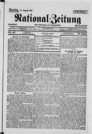 National-Zeitung vom 31.08.1907