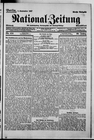 National-Zeitung vom 04.09.1907