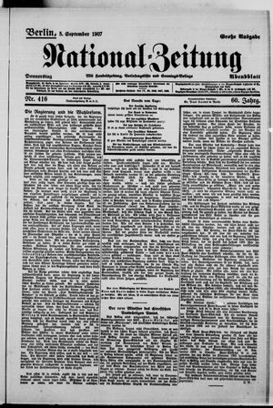 National-Zeitung vom 05.09.1907