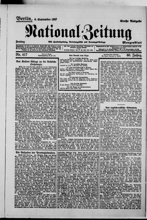 National-Zeitung vom 06.09.1907