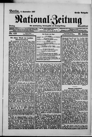 National-Zeitung vom 06.09.1907