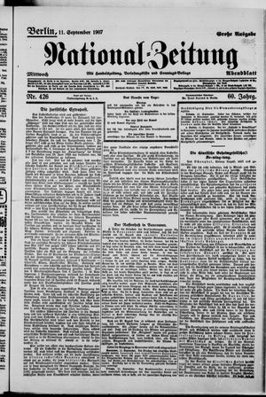 National-Zeitung vom 11.09.1907