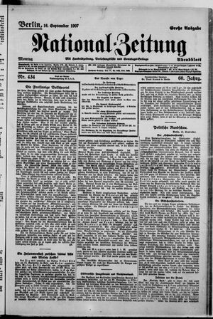 National-Zeitung vom 16.09.1907