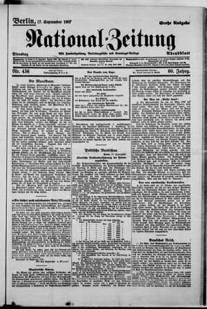 National-Zeitung vom 17.09.1907