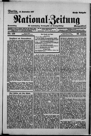 National-Zeitung vom 19.09.1907