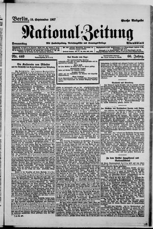 National-Zeitung vom 19.09.1907