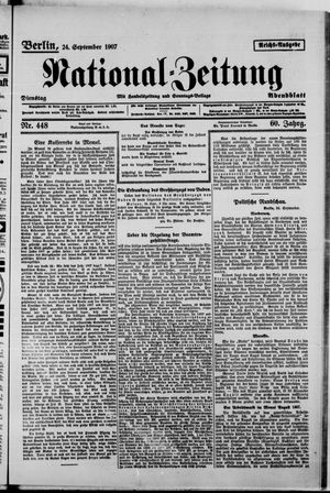 National-Zeitung vom 24.09.1907