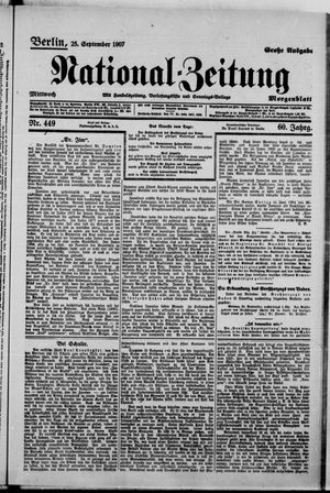 National-Zeitung vom 25.09.1907