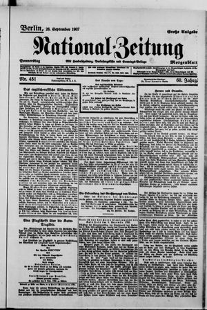 National-Zeitung vom 26.09.1907