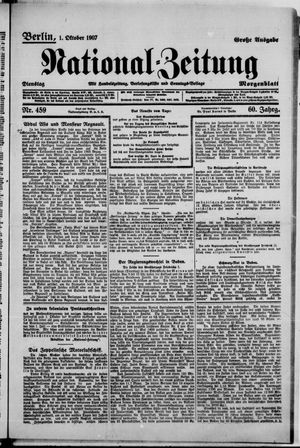 National-Zeitung on Oct 1, 1907