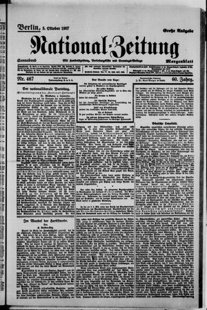 National-Zeitung vom 05.10.1907